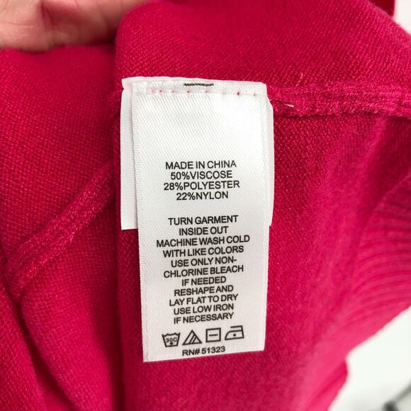 CECE Womens Sweater Dress XS 0-2 Pink Long Sleeve Knit Fit & Flare NWT - Picture 8 of 9